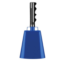 Loud 9Inch Metal Cowbells Handheld Cowbells Ceremony Cowbells for Sports Fans Event Enthusiasts and Partygoers Blue