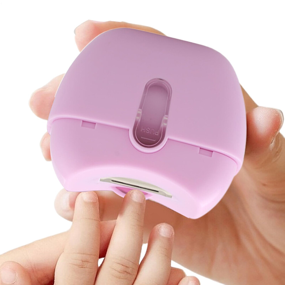 Pink Electric Nail Clipper Rechargeable Trimmer For Fingernails Toenails,