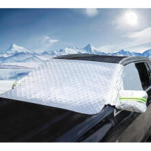 Car Windshield Snow Cover Aluminized Film 4Layer Thickened Winter Car Cover Color H Windscreen Sun Shade