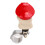 Schädel-Lenkradspinner 3 cm rotes Metallharz 4