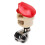Schädel-Lenkradspinner 3 cm rotes Metallharz 8