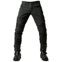 Bike jeans, motorcycle, fall protection, breathable, abrasionresistant, fourseason overall, men's, black, L Black L