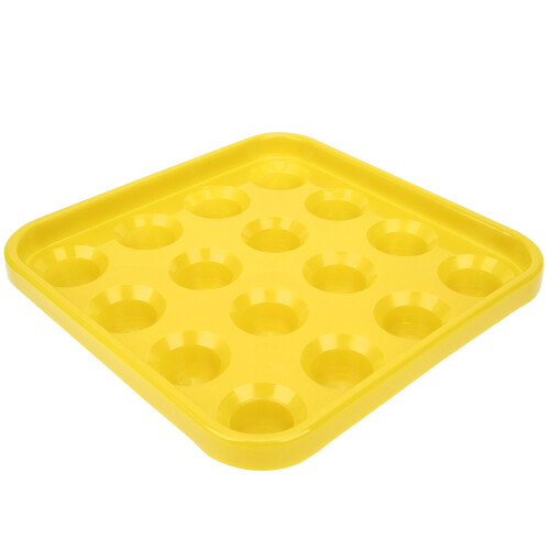 Schwarzer Kunststoff Billard Ball Tray 16 Löcher 2