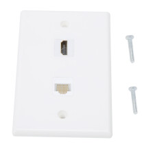 Placă de perete Ethernet cu HDMI, materialul ABS asigură durabilitate și fiabilitate, formă rafinată și manoperă pentru hoteluri, mobilier de