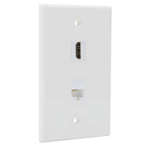 Η πλάκα τοίχου Ethernet με HDMI, υλικό ABS εξασφαλίζει ανθεκτικότητα και αξιοπιστία, 2