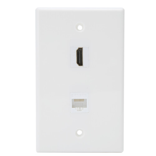 Η πλάκα τοίχου Ethernet με HDMI, υλικό ABS εξασφαλίζει ανθεκτικότητα και αξιοπιστία, 1