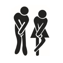 Grappig toiletbordje voor de badkamerdeur, verwijderbare muursticker die een vleugje humor toevoegt aan de badkamerinrichting en onderscheid maakt
