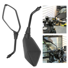 2 Stück Carbon-Fiber-Style Motorradspeichenrückspiegel 22 mm Lenker