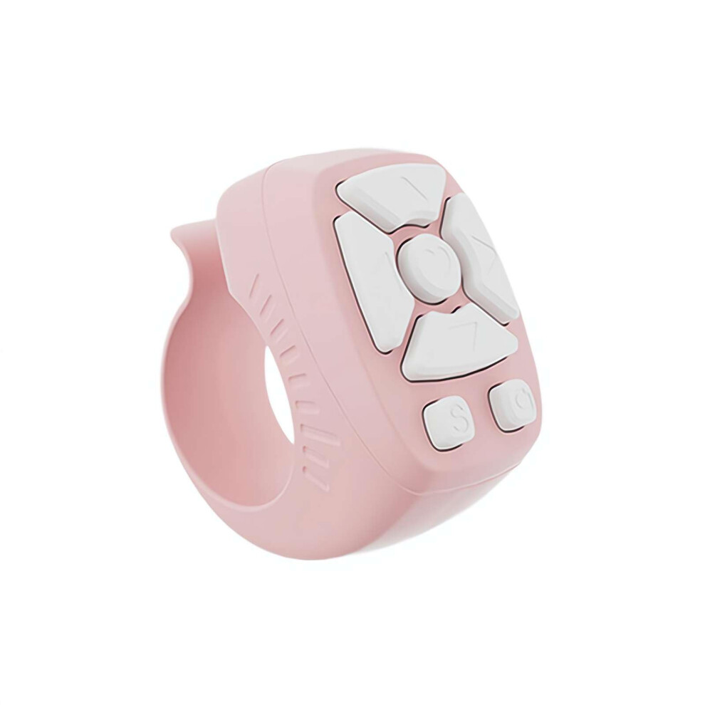Wireless Bluetooth Remote Control, Page Turner Scroller Ring, Camera Shutter Pink 9426802640953