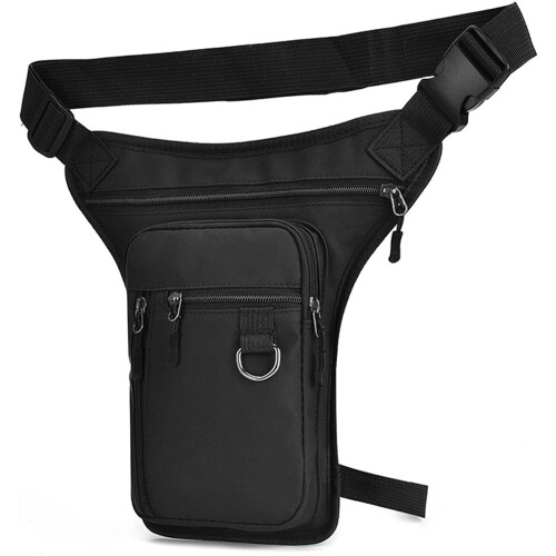 Motorcycle Leg Bag Waterproof Drop Leg Bag with MultiPocket Storage and Adjustable Straps Black 1