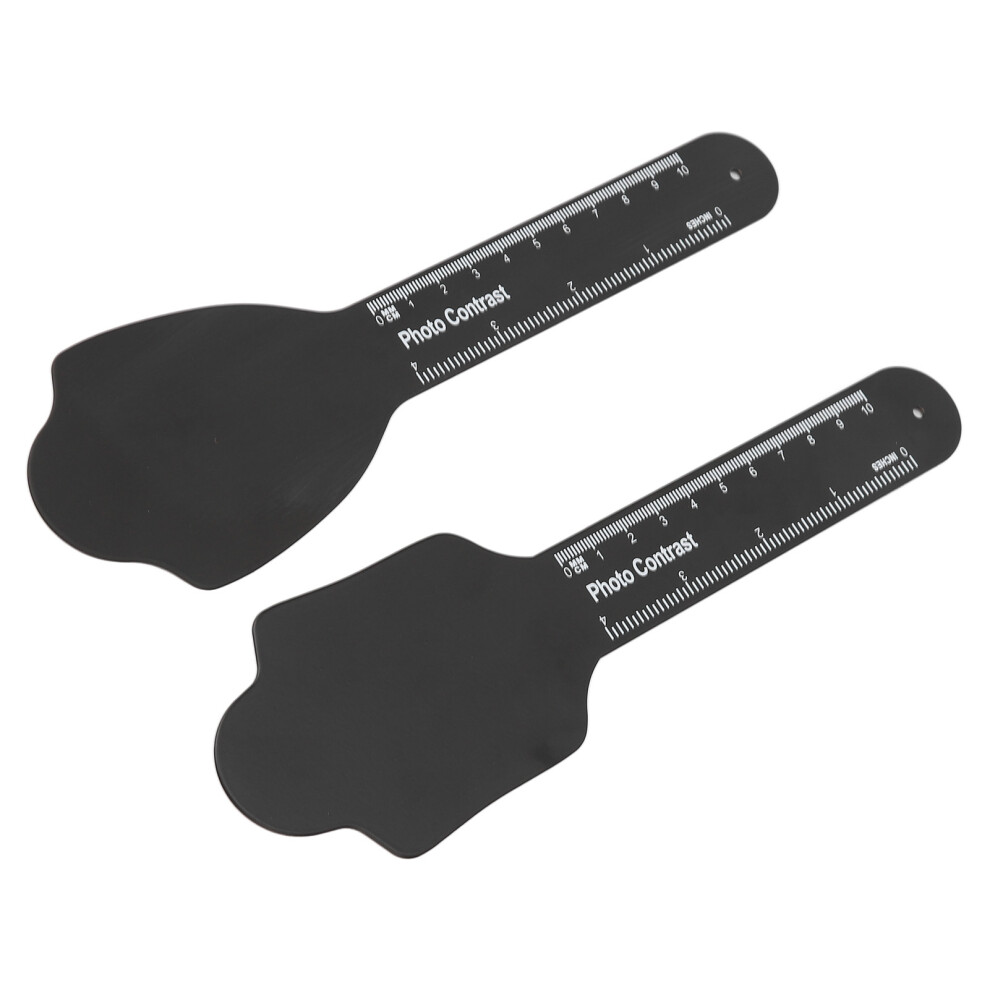 Black 2Pcs Dental Alloy Photography Contraster For Intraoral Oral Care