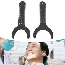 2 Stück Dental-Kontrast-Metallhintergrundtafel mit Skala, Legierung, 20x30cm