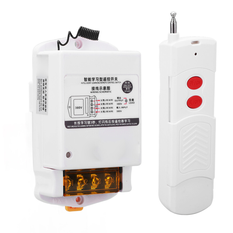 Wireless Rf Remote Switch 315Mhz 380V Ac Water Pump Alarm 7891373789622