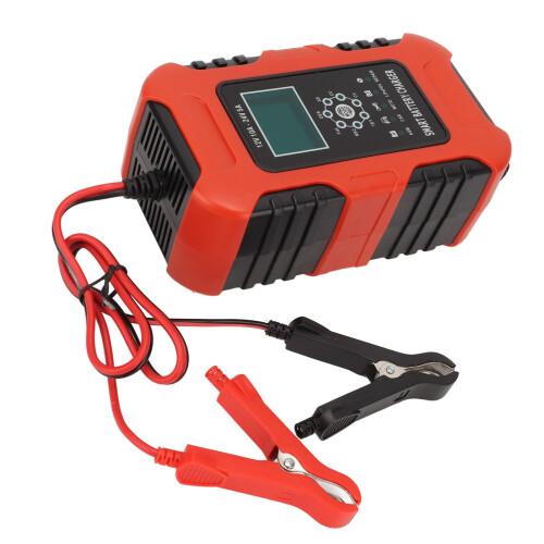 Smart Charging Technology Battery Maintainer with Pulse Repair Function and Cooling Fan for Various Battery Types 1