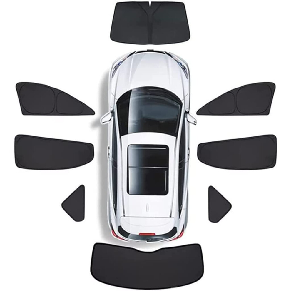 Car Side Window Sun Shade For Vw Touran 20062015, Front Rear Magnetic Window Sun Shade Visor Privacy Protection Covers Car Accessories, 8 Pieces. 9347817090062