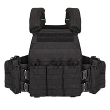 Waterproof Hunting Camouflage Molle Tactical Vest Army Plate Carrier Tactical Vest black