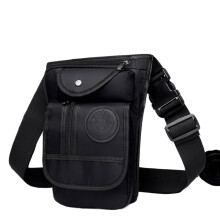 Motorbike Leg Bag Drop Leg Bag for Motorcycle Multi Purpose Messenger Bag Adjustable Waist Fanny Pack Black