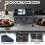 Motorhome Camping Tableware Storage Felt Bag with Removable Divider  Lid 2