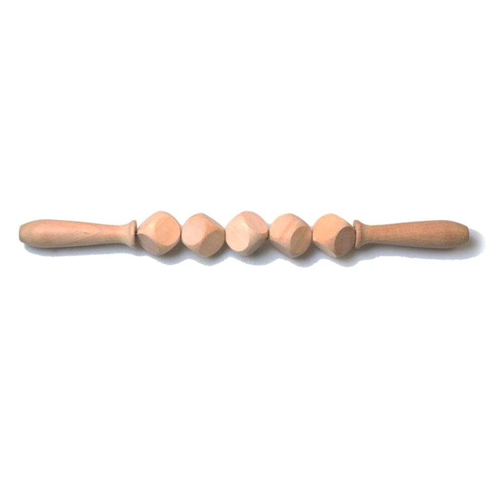 Professional wooden massage tools, cube body roller, manual muscle relaxation stick, cup foam body roller for muscles, five plugs