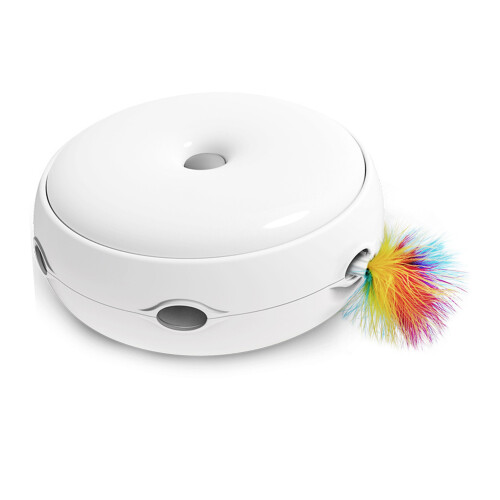 Interactive Cat Toy With Rolling Ball Track And Automatic Kitten Spinner, Mental Stimulation Motion Sensor Activation USB Rechargeable Durable Non 1
