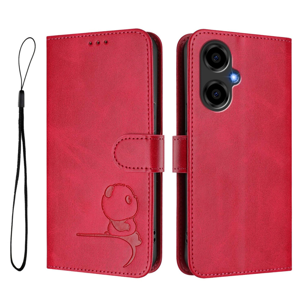 Phone Case Pu Leather Wallet Rfid Blocking Card Slots Holder Kickstand Flip Folio Shockproof Rose Red 9426802641240