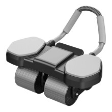 Ab Roller Trainer, Quiet Home Equipment, Automatic Rebound System, FourWheel Stability, Ideal for Room Fitness