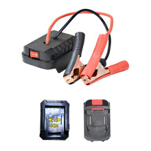 Car Jump Starter Adapter Compatible With A3 And 2106 Tool Batteries, Dual USB Ports, 12V Output, Compact (D)