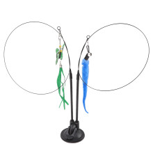 Interactieve speelstok voor katten, handsfree spelen, supersterke zuignap, lichtgewicht, duurzaam, leuk en stimulerend speeltje voor binnenkatten,