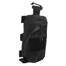 Outer backpack shoulder strap bag clip on the bag storage bag for hiking materials, waterproof canvas nylon material (Black) Black