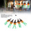 Halloween Pumpkin LED Lights Decoration - Polyester, Battery Operated 2