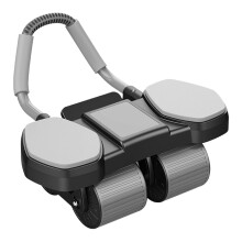 Abdominal muscle roller, Quiet Indoor Core Trainer 4 Automatic Mechanism with Phone Holder for Home Fitness Beginners