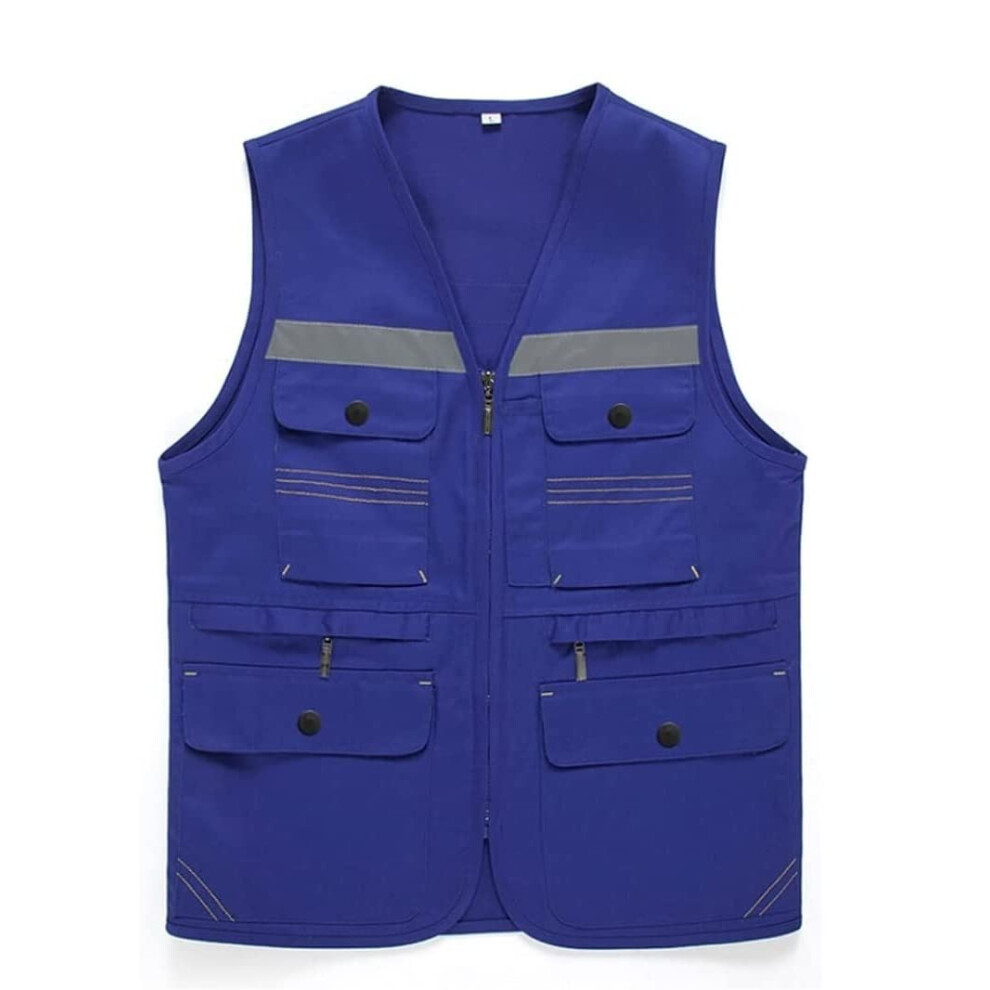 Reflective Safety Vests, Visibility Warning Vests, Durable (Blue, Xxl) 9347817091182