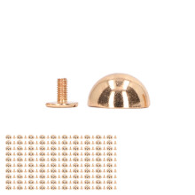 Pilzkopf-Niete 100 Sets 12 mm Gold hohe Härte