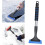 Extendable ice scraper, ergonomic car ice remover, car defrosting tool, snow removal tool, windshield protector, accessories (red) 2