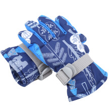 Snow Gloves For Children Lightweight Comfortable Thermal Warm Water Resistant Anti-Skid Stretchable Windproof Custom Pattern Shock Absorption Safety