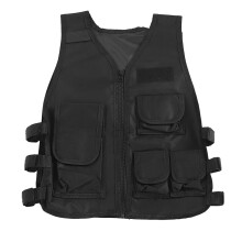 Outdoor Tactical Vest For Kids Combat Gear Breathable Durable Oxford Fabric With Half Finger Gloves Suitable For Airsoft And Adventure Activities