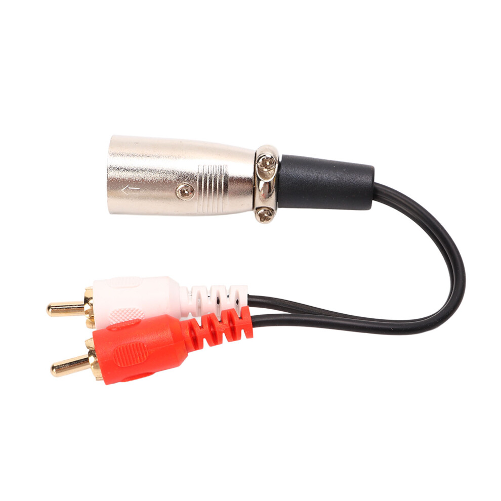 Dual Rca To Xlr Cable 15Cm Stereo Audio Adapter For Speakers And Microphones 6911373800675