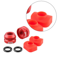 2 x bicycle tube valves, nut with sealing rings, vacuum tire valves