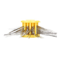 Polishing Brushes Brush Making Tool Accessory For Wire Jewelry 0.45mm Yellow Straight Damage Sand Injection