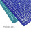 A3 Single-sided Cutting Mat with Grid Lines, Blue/Green, 4530cm 5