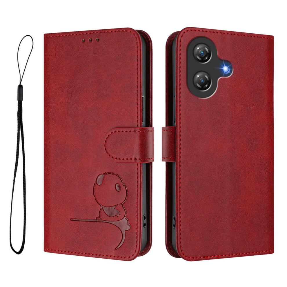 Phone Case For Ulefone Note 21 Pu Leather Wallet Rfid Blocking Card Slots Kickstand Shockproof Flip Folio Case Wine Red 9189345369179