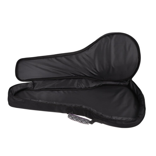 Portable Mandolin Case, Ethnic Style, Adjustable Strap, Lightweight, Includes Pouch