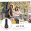 Portable Mandolin Case, Ethnic Style, Adjustable Strap, Lightweight, Includes Pouch 2