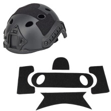 PJ Type FAST Helmet Loop Set, Black Enhanced Hook and Loop Fastener for Outdoor Sports Airsoft Gear Accessories