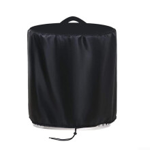 Fire Pit Cover Waterproof 600D Oxford with Handle, Heavy Duty UVResistant Outdoor Grill Protection 74x46cm