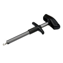 Portable Fishing Hook Remover Tool Aluminum Alloy Hook Puller Size S Grey Hook Shaped Easy To Use