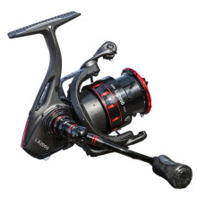 Saltwater Fishing Reel with Wire Spool Ergonomic NonSlip for Bass Crappie Black Red LS2000