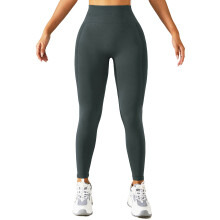 Dameslegging met hoge taille, zachte yogalegging, ademend en vochtregulerend, billenvormend, naadloos ontwerp voor fitness, hardlopen en dagelijks
