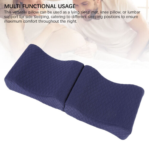Memory Foam Knee Pillow, Soft Ergonomic Elevation Cushion, 52x20cm 1