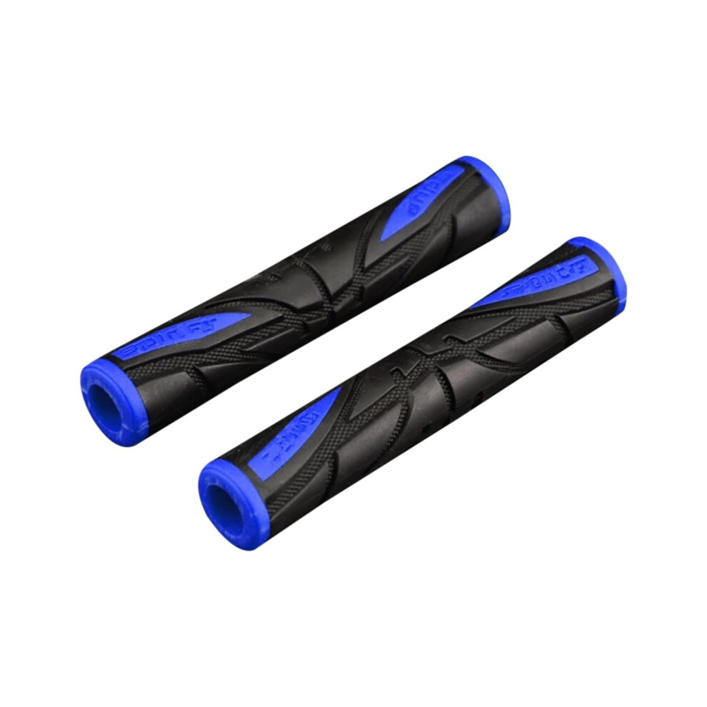 Motorcycle Rubber Soft Handle Antislip Brake Lever Grips 2Piece Handlebar Covers Blue 9347817242942